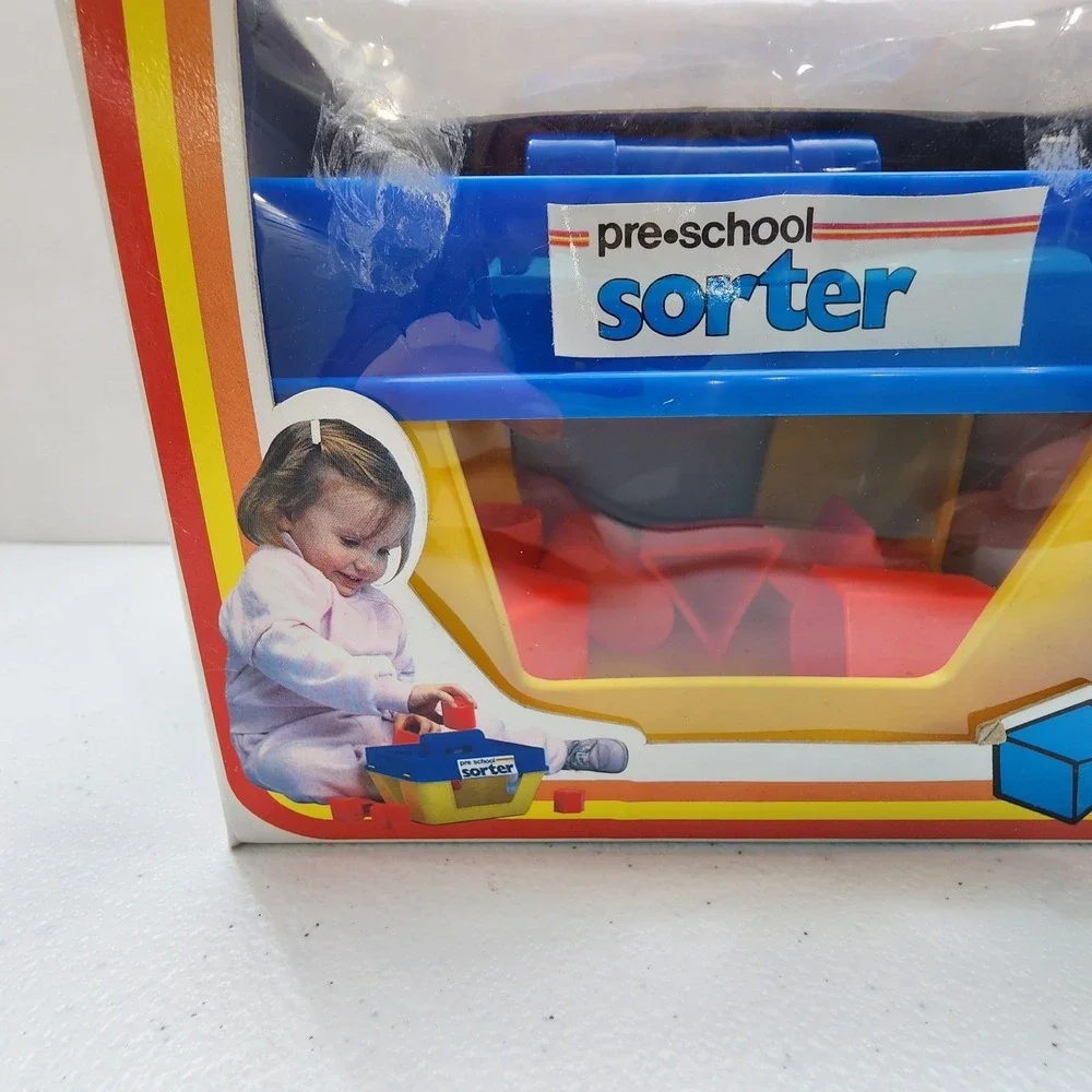 Rare Vintage Amloid Learn N Play Pre-school Shape Sorter Age 1/3 In Box